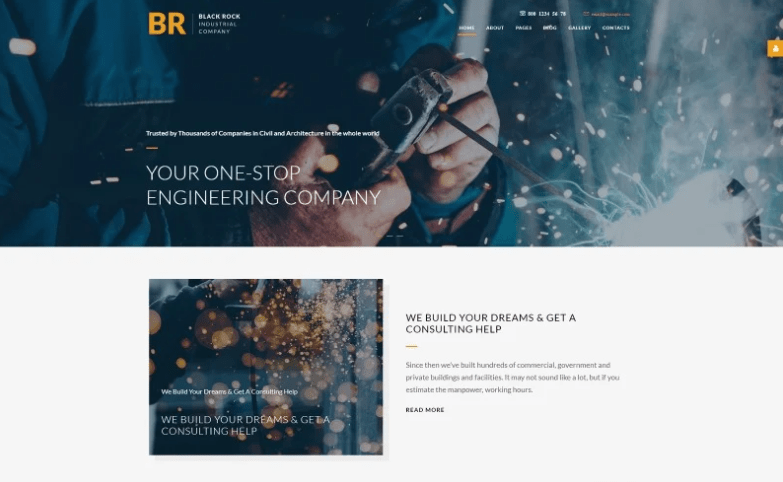 BR - Industrial Company Professional Parallax Joomla Template