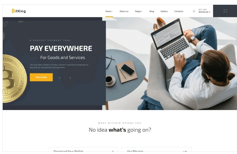 BitKing - Cryptocurrency Creative Joomla Template