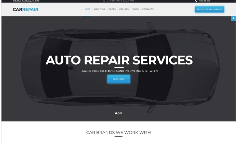 CarRepair - Auto Service Center Joomla Template