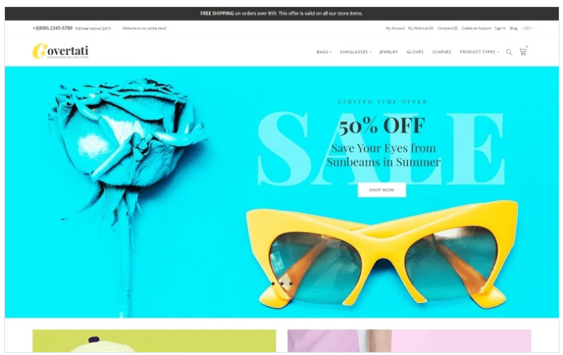 Covertati - Accessories Magento Theme