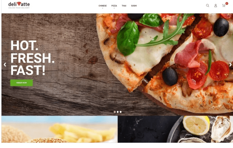 Deliatte - Food Delivery & Takeaway Magento 2 Theme