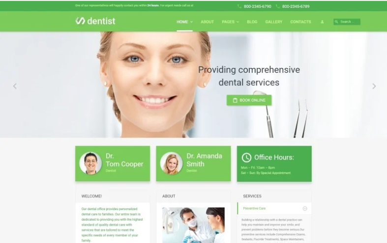 Dentist Joomla Template
