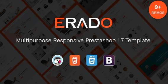 Erado - unique design WordPress theme