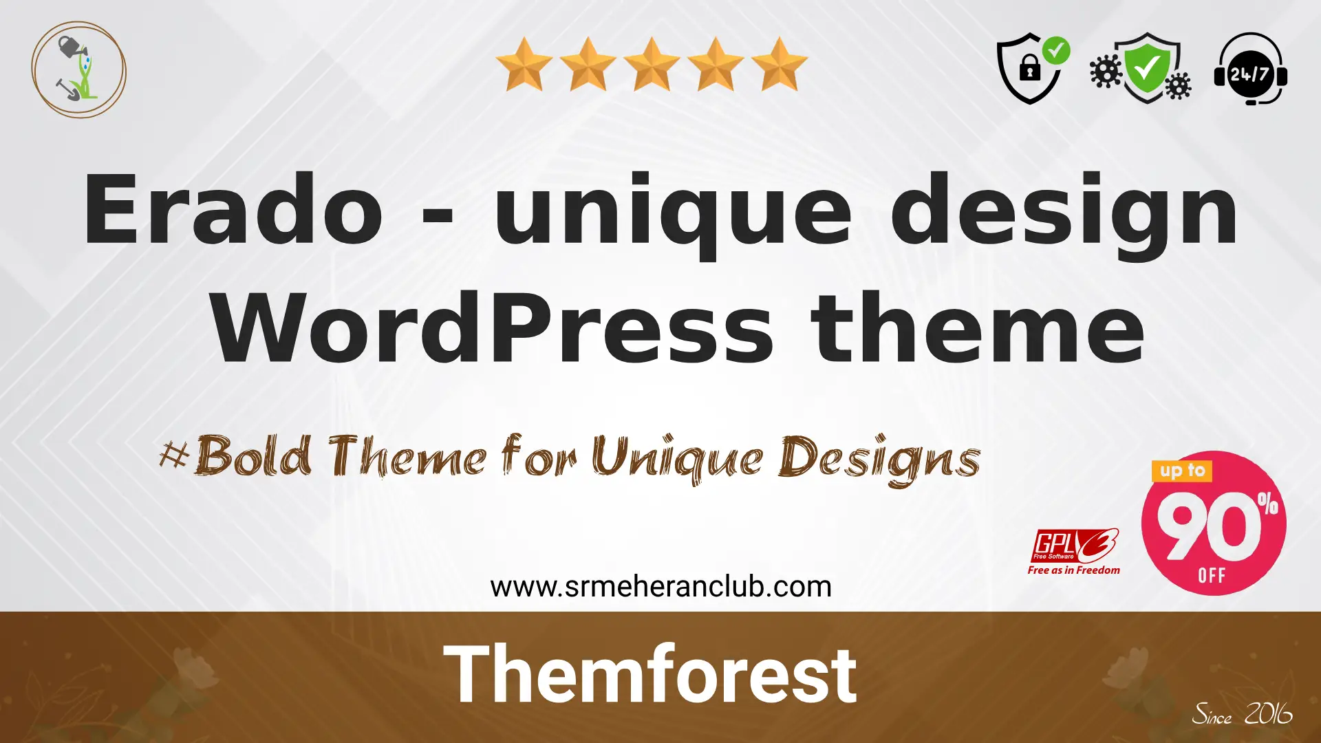 Erado – unique design WordPress theme — Theme by Themeforest