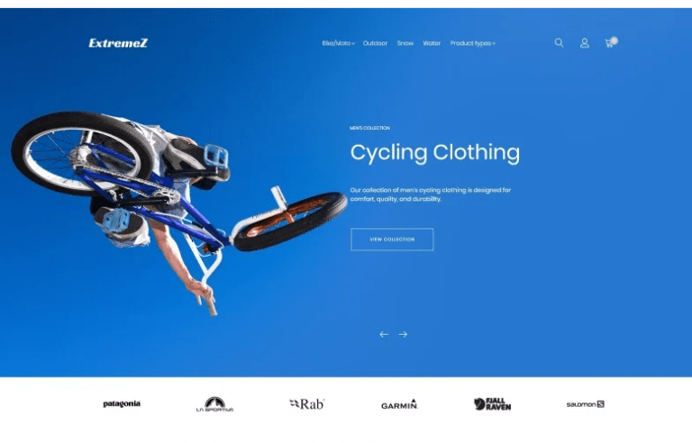 ExtremeZ - Extreme Sports Magento Theme