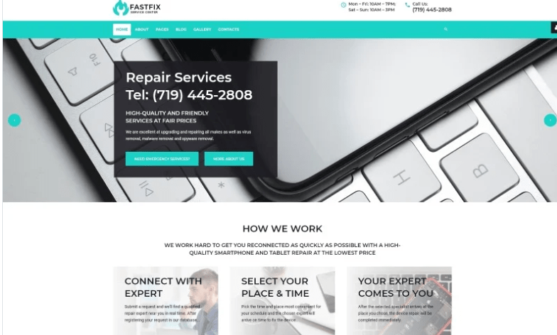 Fastfix - Service Center Clean Minimal Joomla Template