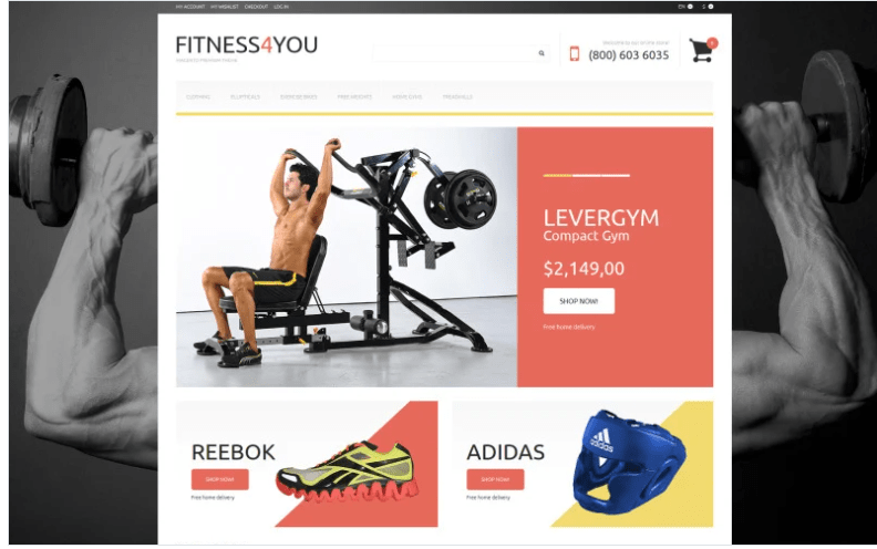 Fitness Responsive Magento Theme