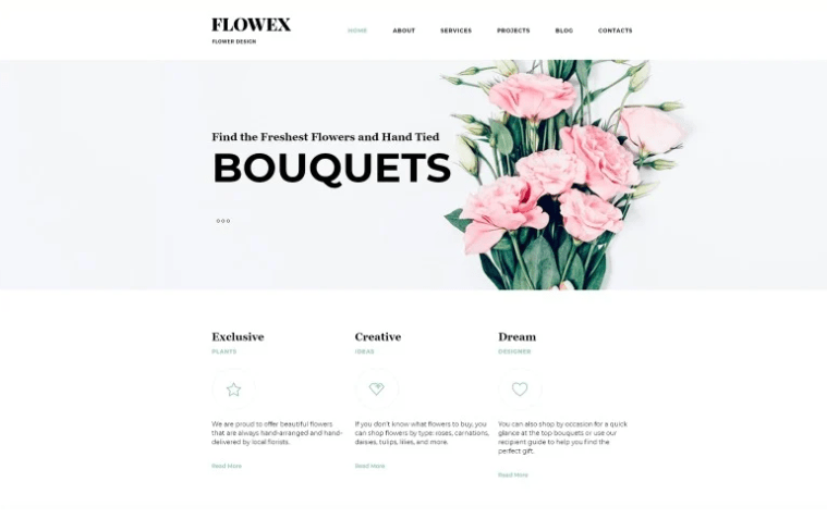 Flowex - Flower Shop Ready-to-Use Clean Joomla Template
