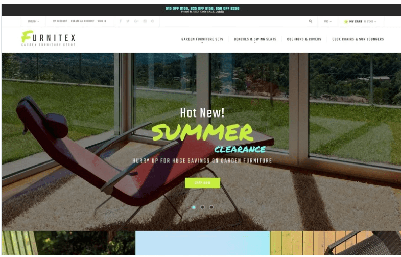 Furnitex - Furniture Responsive Magento Theme