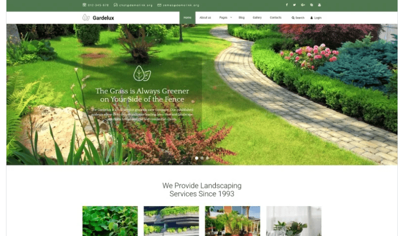 Gardelux - Landscape Studio Joomla Template