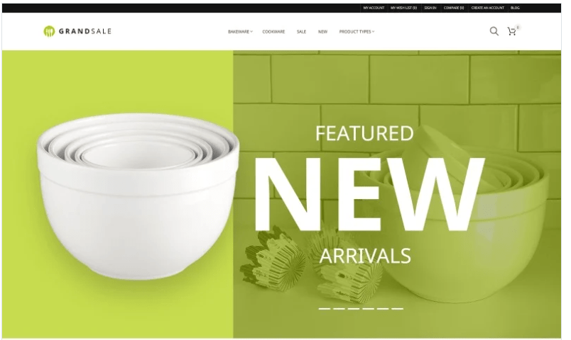 GrandSale - Kitchen Supplies Magento Theme