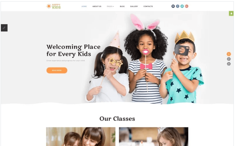 Happy Kids - Kids Center Joomla Template