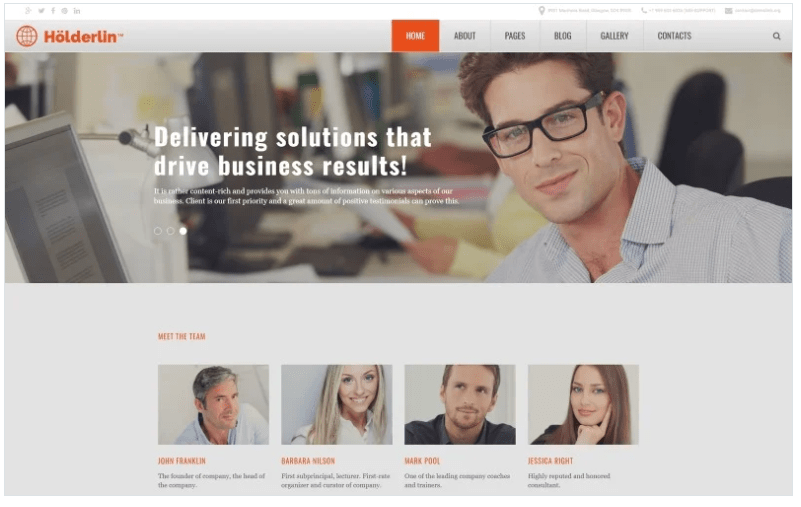 Holderlin Joomla Template