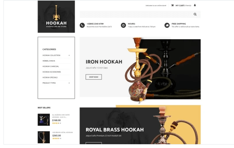 Hookah - Hookah Bar Magento Theme