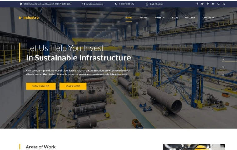 Industro - Industrial Company Joomla Template