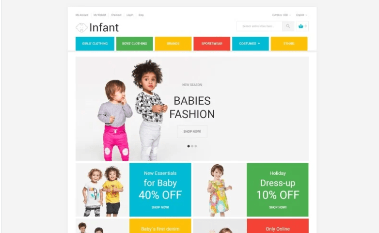 Infant Magento Theme