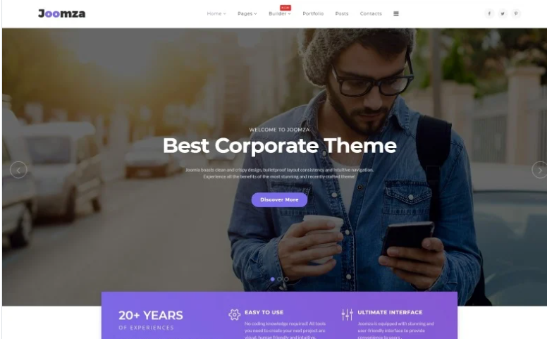 Joomza - Business Joomla Template