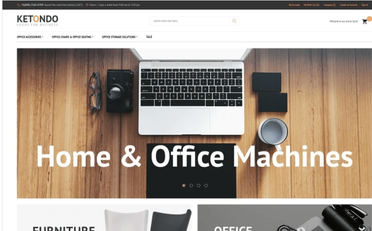 Ketondo - Office Supplies Magento Theme