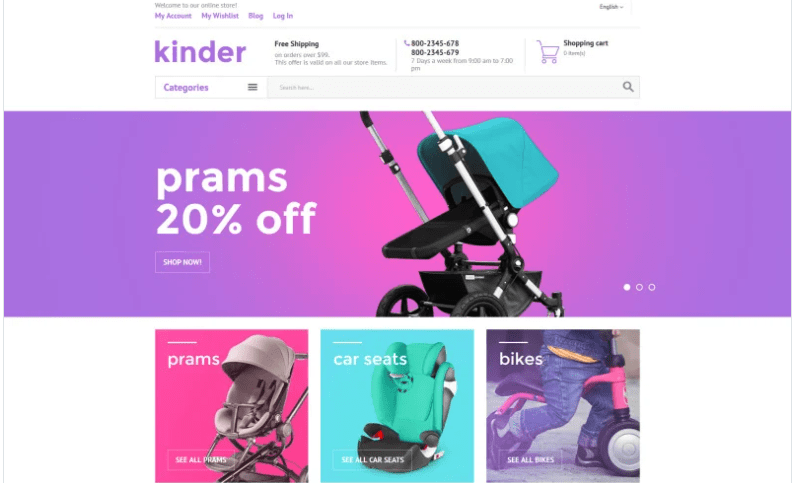 Kinder Magento Theme