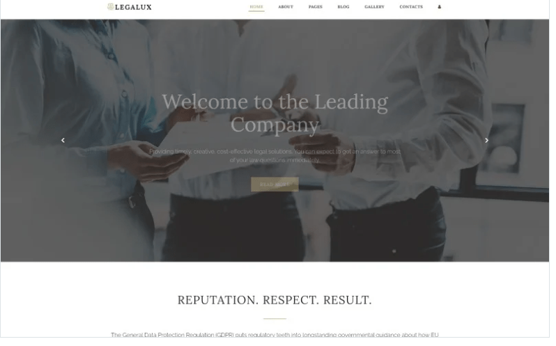 Legalux - GDPR Agency Joomla Template