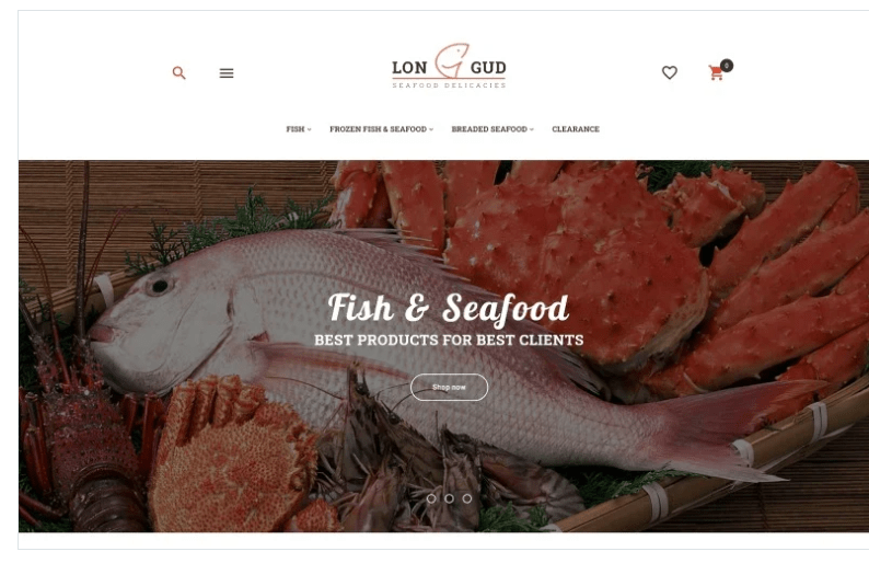 Longud - Seafood Delicacies Magento Theme