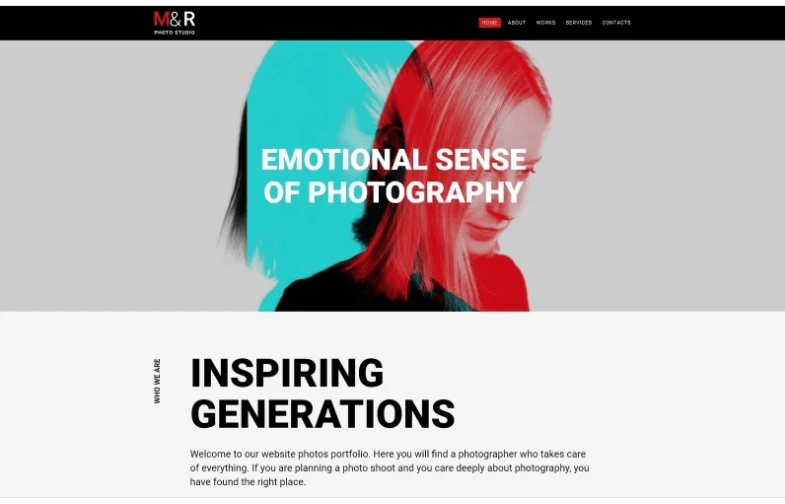 M&R - Accurate Personal Photographer Page Joomla Template