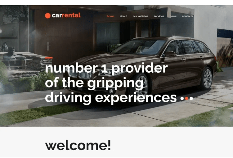 Rental Cars Joomla Template
