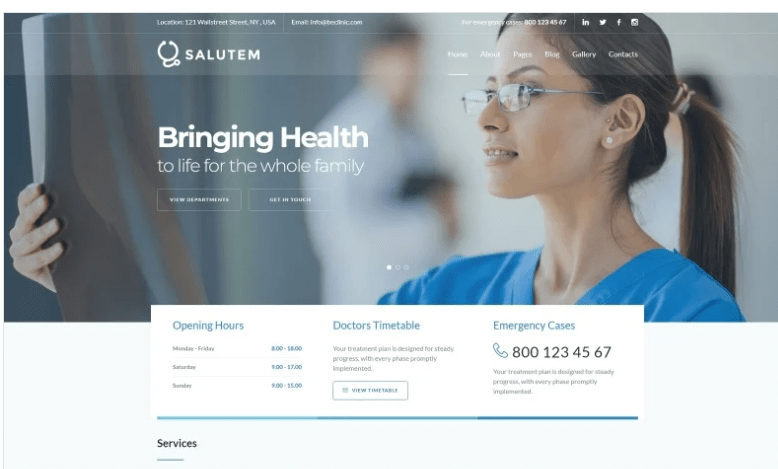 Salutem - Medical and Healthcare Clean Joomla Template