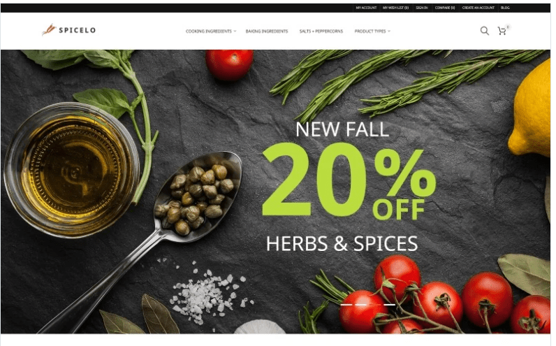 Spicelo - AMP Spice Shop Magento Theme
