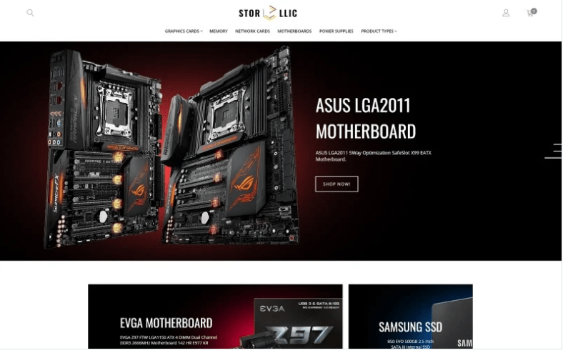 StorLlic - Computer Hardware Magento Theme