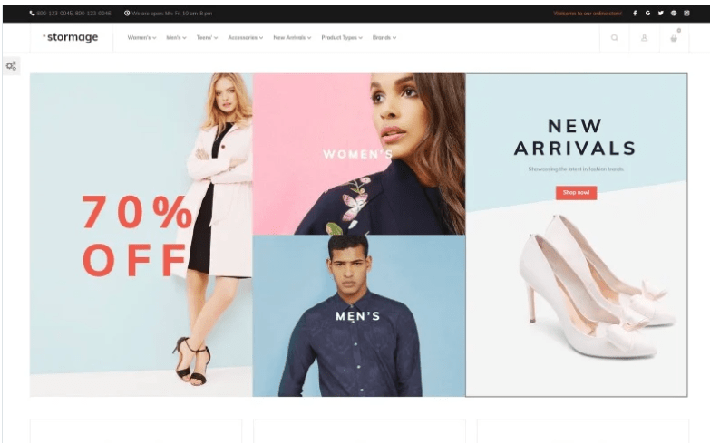 Stormage - Fashion Clothes Magento Theme