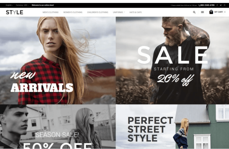 Style - Fashion Clothes Magento Theme