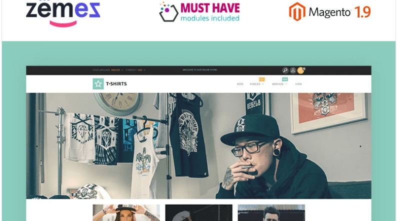 T-Shirts Magento Theme