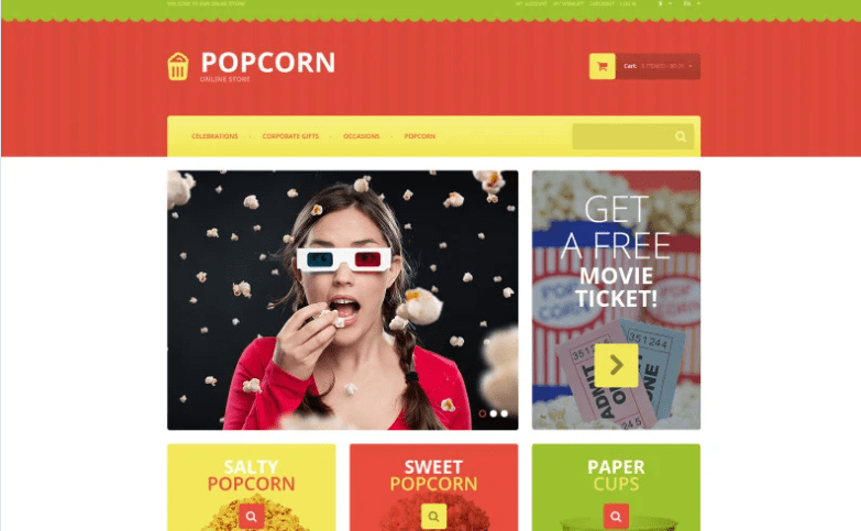 Tasty Popcorn Magento Theme