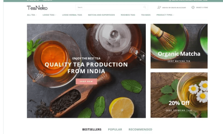 TeaNeko - Tea Website Magento Theme