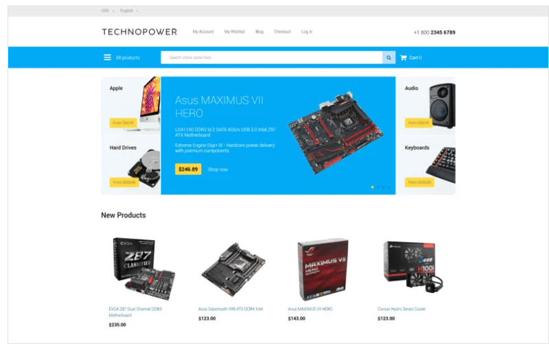 Techno Power Magento Theme