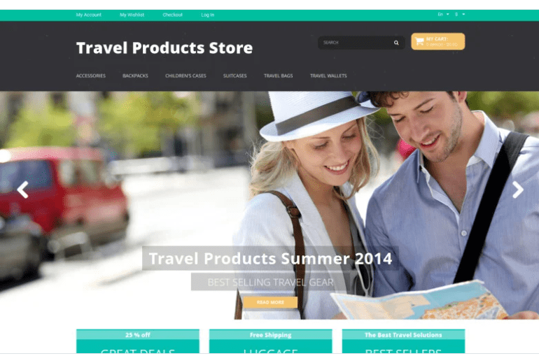 Travel Products Magento Theme