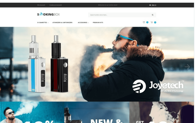 Vapor Store Magento 2 Theme