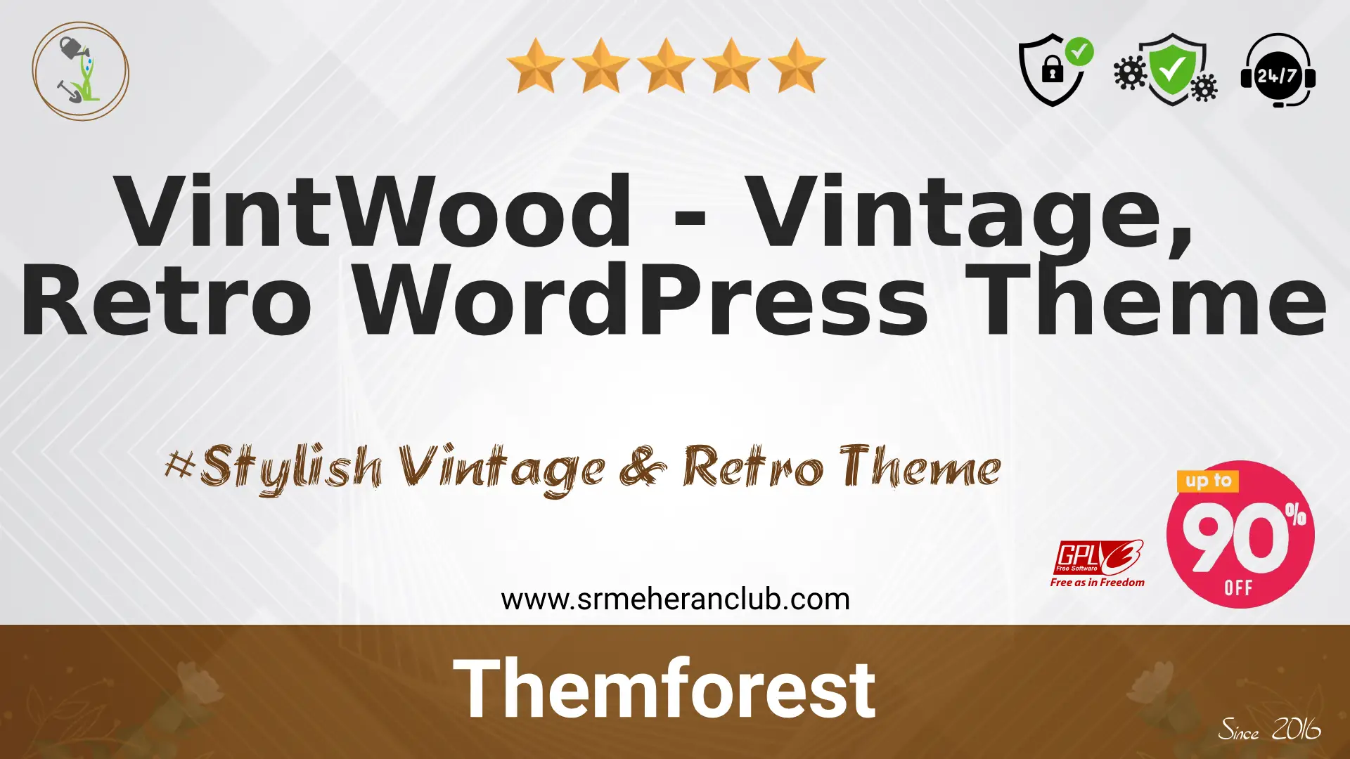 VintWood – Vintage, Retro WordPress Theme — Theme by Themeforest