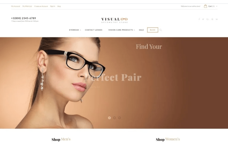 Visualoo - Optics & Optometry Magento Theme