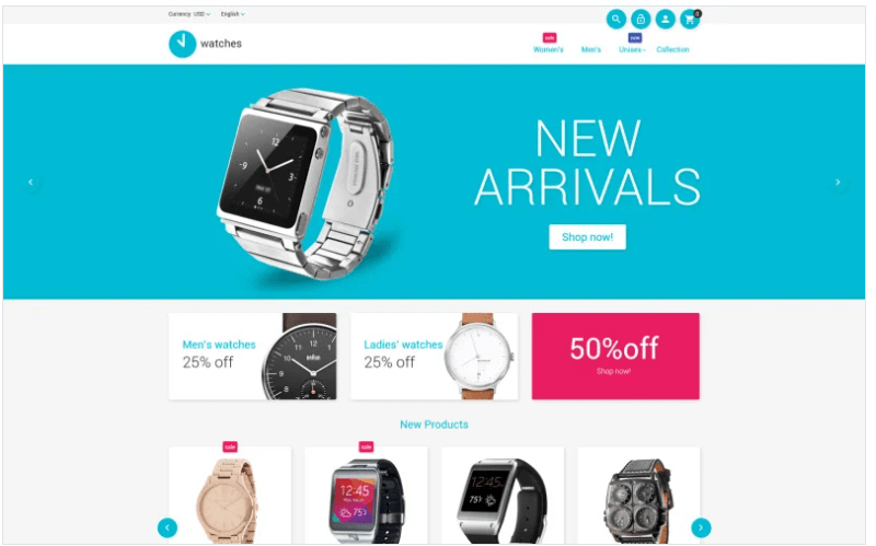 Watches Magento Theme