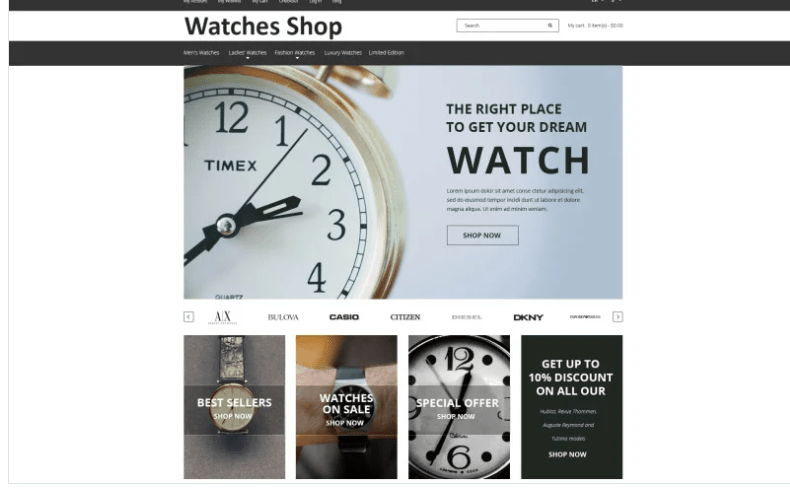 Watches Shop Magento Theme