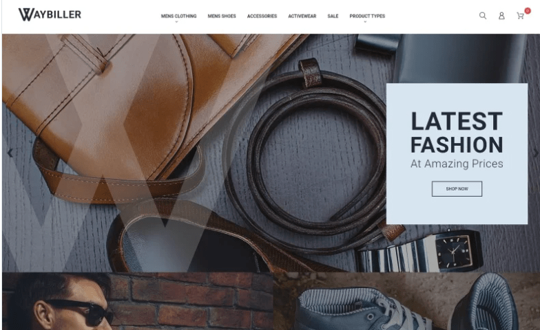Waybiller - Men's Closing Magento Theme