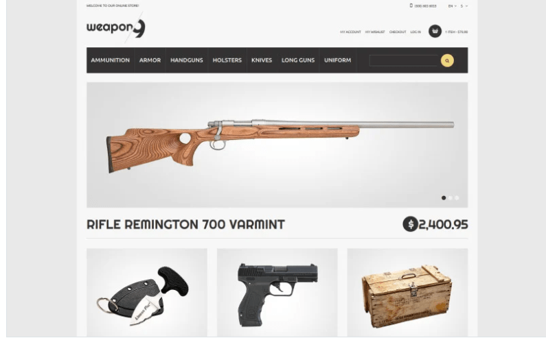 Weapons for Proper Security Magento Theme