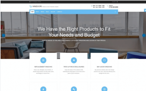 Windoori Windows Doors Production Company Joomla Template
