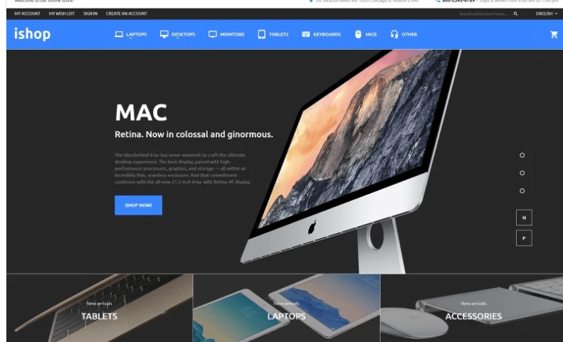 iShop - Electronic Magento 2 Theme