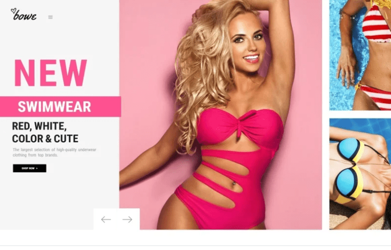 Bowitus - Lingerie Shop Website Magento Theme