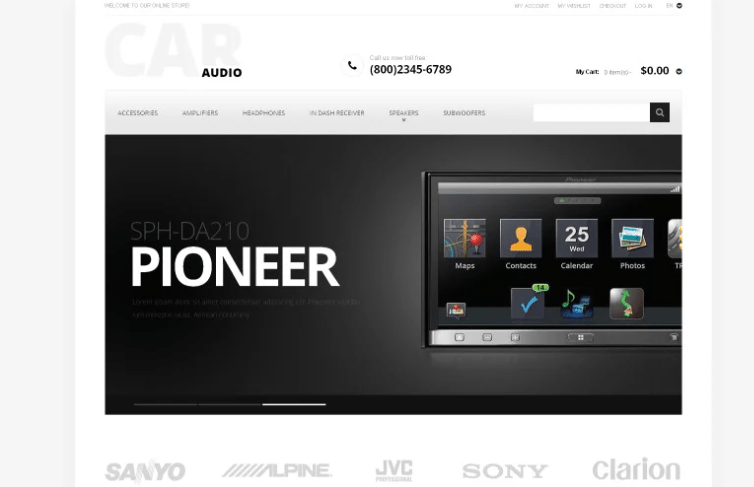 Car Audio Magento Theme