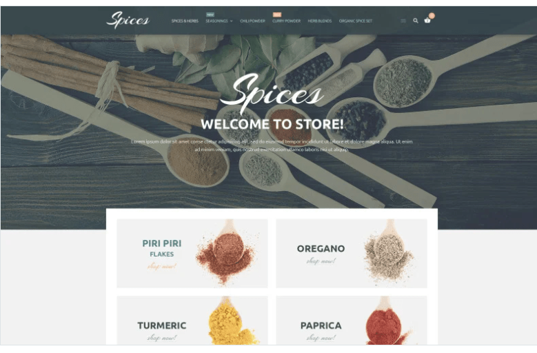 Culinary Spices Magento Theme