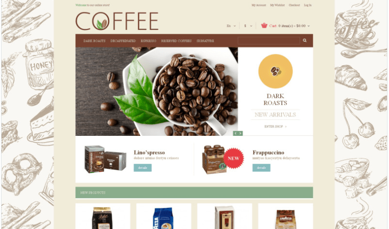 Cup of Coffee Magento Theme